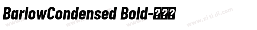 BarlowCondensed Bold字体转换